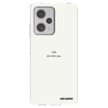 Picasee silikonska prozirna maskica za Xiaomi Redmi Note 12 Pro+ 5G - Girl, do it for you