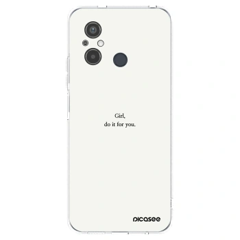 Picasee silikonska prozirna maskica za Xiaomi Redmi 12C - Girl, do it for you