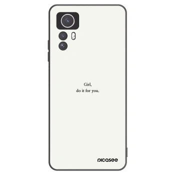 Picasee crna silikonska maskica za Xiaomi Redmi Note 12S - Girl, do it for you