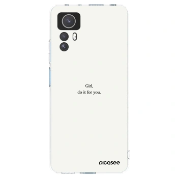 Picasee silikonska prozirna maskica za Xiaomi Redmi Note 12S - Girl, do it for you