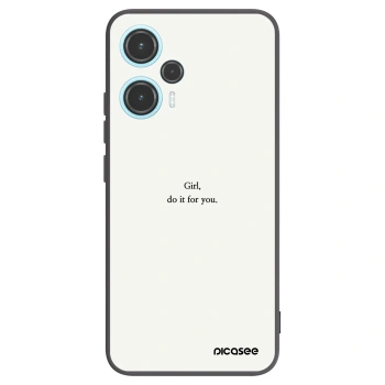 Picasee crna silikonska maskica za Xiaomi Poco F5 - Girl, do it for you