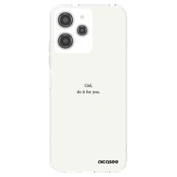 Picasee silikonska prozirna maskica za Xiaomi Redmi 12 4G - Girl, do it for you