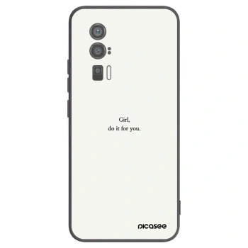 Picasee crna silikonska maskica za Xiaomi Poco F5 Pro 5G - Girl, do it for you