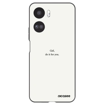 Picasee crna silikonska maskica za Honor 90 Lite 5G - Girl, do it for you