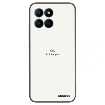 Picasee crna silikonska maskica za Honor 70 Lite - Girl, do it for you