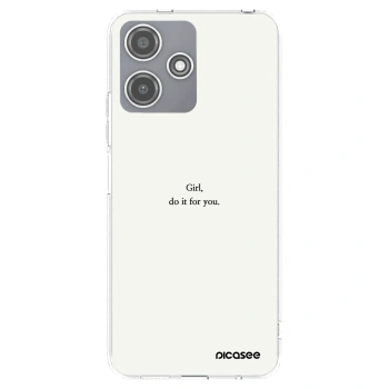 Picasee silikonska prozirna maskica za Xiaomi Redmi 12 5G - Girl, do it for you