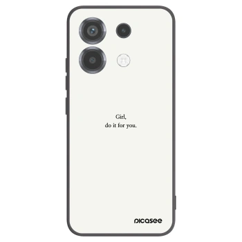 Picasee crna silikonska maskica za Xiaomi Poco X6 - Girl, do it for you