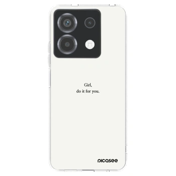 Picasee silikonska prozirna maskica za Xiaomi Poco X6 - Girl, do it for you