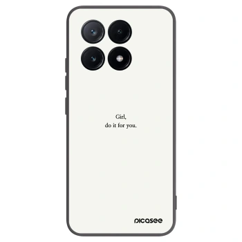 Picasee crna silikonska maskica za Xiaomi Poco X6 Pro - Girl, do it for you