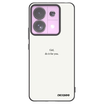 Picasee crna silikonska maskica za Xiaomi Redmi Note 13 Pro 5G - Girl, do it for you