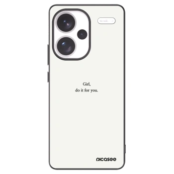 Picasee crna silikonska maskica za Xiaomi Redmi Note 13 Pro+ 5G - Girl, do it for you