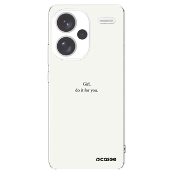 Picasee silikonska prozirna maskica za Xiaomi Redmi Note 13 Pro+ 5G - Girl, do it for you