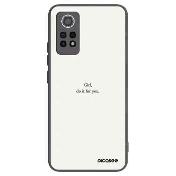 Picasee crna silikonska maskica za Xiaomi Redmi Note 12 Pro 4G - Girl, do it for you