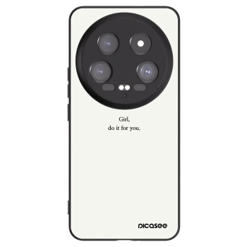 Picasee crna silikonska maskica za Xiaomi 14 Ultra - Girl, do it for you
