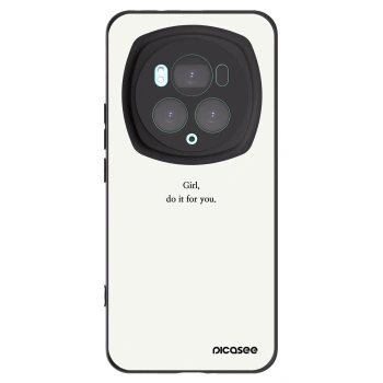 Picasee crna silikonska maskica za Honor Magic6 Pro - Girl, do it for you