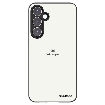 Picasee crna silikonska maskica za Samsung Galaxy A55 5G A556B - Girl, do it for you
