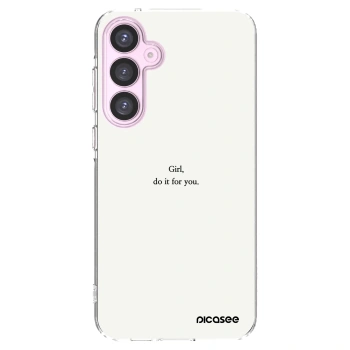 Picasee silikonska prozirna maskica za Samsung Galaxy A55 5G A556B - Girl, do it for you