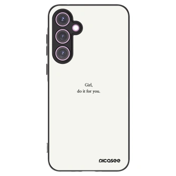 Picasee crna silikonska maskica za Samsung Galaxy A35 5G A356B - Girl, do it for you