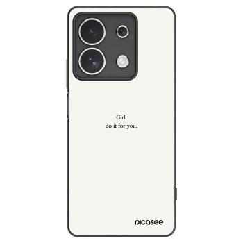 Picasee crna silikonska maskica za Xiaomi Redmi Note 13 4G - Girl, do it for you