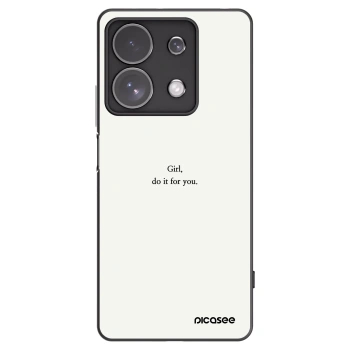 Picasee crna silikonska maskica za Xiaomi Redmi Note 13 Pro 4G - Girl, do it for you