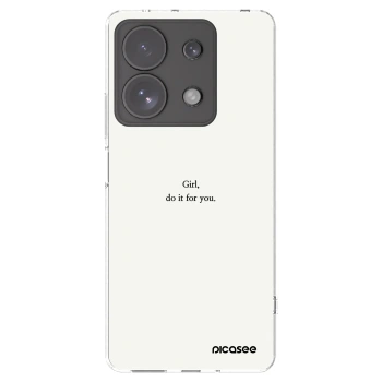 Picasee silikonska prozirna maskica za Xiaomi Redmi Note 13 Pro 4G - Girl, do it for you