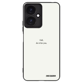 Picasee crna silikonska maskica za Xiaomi Redmi 13C 5G - Girl, do it for you