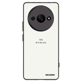 Picasee crna silikonska maskica za Xiaomi Redmi A3 - Girl, do it for you