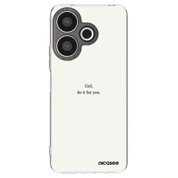 Picasee silikonska prozirna maskica za Xiaomi Redmi 13 4G - Girl, do it for you