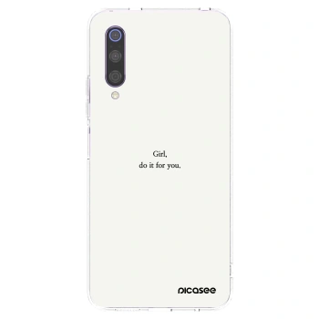 Picasee silikonska prozirna maskica za Xiaomi Mi 9 - Girl, do it for you
