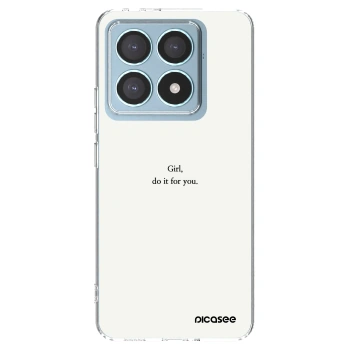 Picasee silikonska prozirna maskica za Xiaomi 14T Pro - Girl, do it for you
