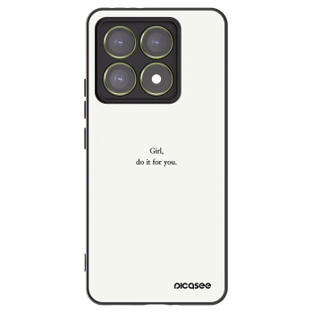 Picasee crna silikonska maskica za Xiaomi 14T - Girl, do it for you