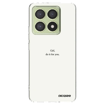 Picasee silikonska prozirna maskica za Xiaomi 14T - Girl, do it for you