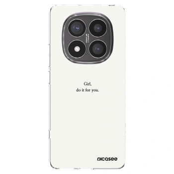 Picasee silikonska prozirna maskica za Xiaomi Redmi Note 14 Pro+ 5G - Girl, do it for you