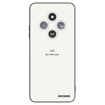 Picasee crna silikonska maskica za Xiaomi Redmi 14C - Girl, do it for you
