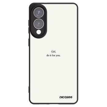 Picasee crna silikonska maskica za Samsung Galaxy S25 Edge 5G - Girl, do it for you