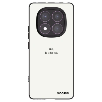 Picasee crna silikonska maskica za Xiaomi Redmi Note 14 Pro 4G - Girl, do it for you