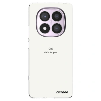 Picasee silikonska prozirna maskica za Xiaomi Redmi Note 14 Pro 4G - Girl, do it for you
