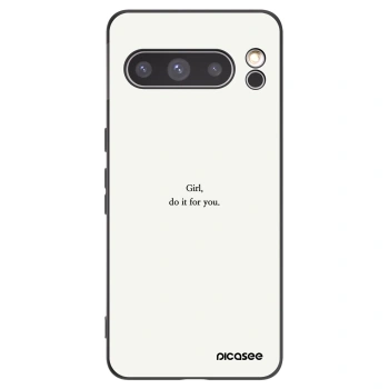 Picasee crna silikonska maskica za Google Pixel 8 Pro - Girl, do it for you