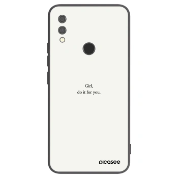 Picasee crna silikonska maskica za Xiaomi Redmi Note 7 - Girl, do it for you