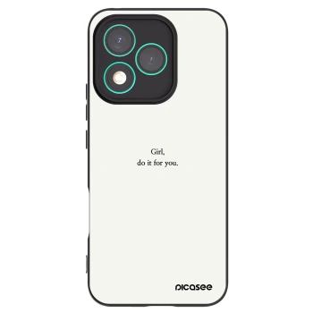 Picasee crna silikonska maskica za Honor 400 Lite 5G - Girl, do it for you