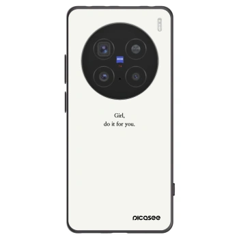Picasee crna silikonska maskica za Vivo X200 Pro - Girl, do it for you