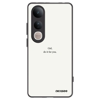 Picasee crna silikonska maskica za Vivo V50 Lite 5G - Girl, do it for you