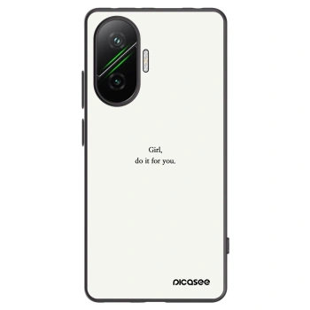 Picasee crna silikonska maskica za Xiaomi Poco F7 5G - Girl, do it for you
