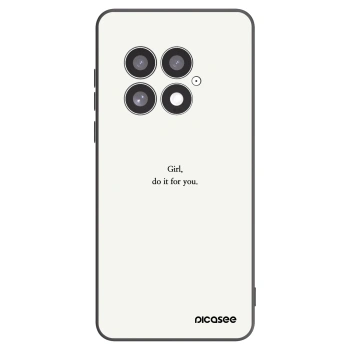 Picasee crna silikonska maskica za OnePlus 13 5G - Girl, do it for you