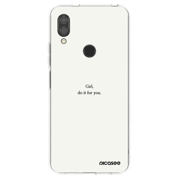 Picasee silikonska prozirna maskica za Xiaomi Redmi 7 - Girl, do it for you