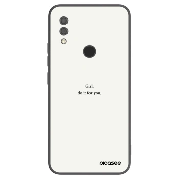 Picasee crna silikonska maskica za Xiaomi Redmi 7 - Girl, do it for you