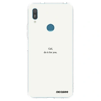 Picasee silikonska prozirna maskica za Huawei Y6 2019 - Girl, do it for you