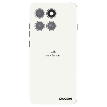 Picasee crna silikonska maskica za Motorola Edge 60 Pro - Girl, do it for you