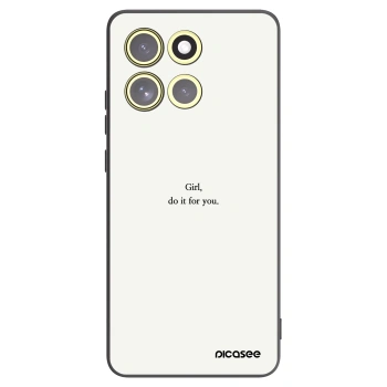 Picasee crna silikonska maskica za Motorola Moto G86 5G - Girl, do it for you