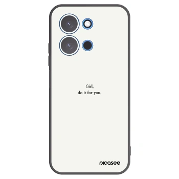 Picasee crna silikonska maskica za Xiaomi Redmi 15C 4G - Girl, do it for you